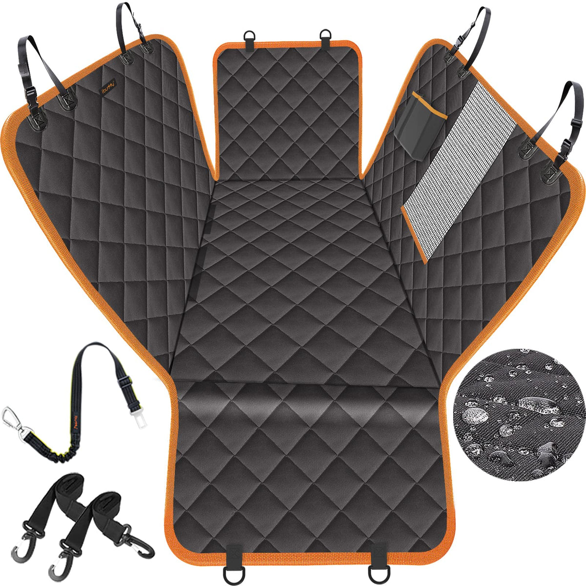Waterproof Dog Back Seat Cover Hammock