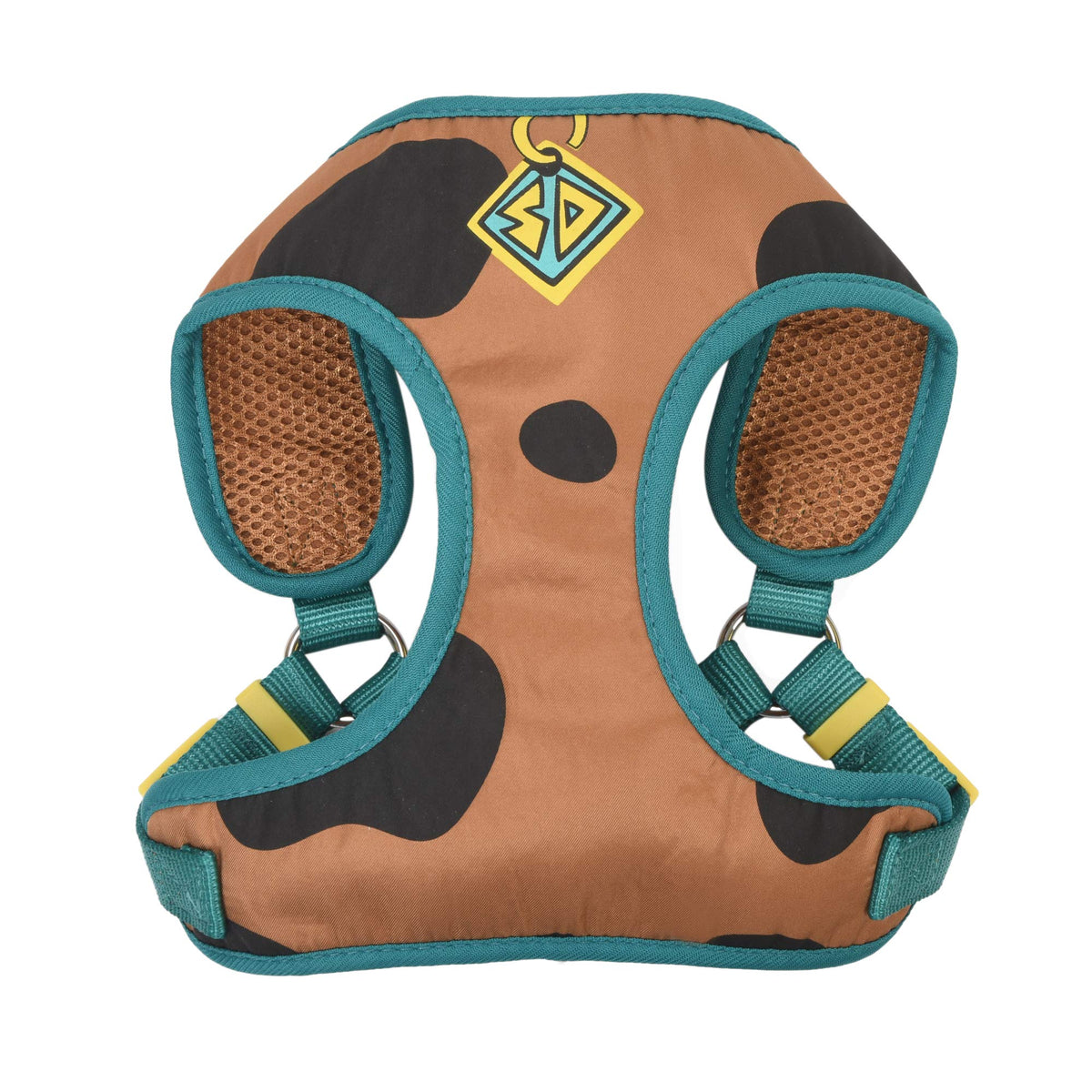 Warner Brothers Scooby-Doo Dog Harness | Soft and Comfortable Medium Dog Harness | Scooby Doo Dog Harness No Pull Tan and Blue Dog Harness | Cute Dog Harnesses for Medium Dogs